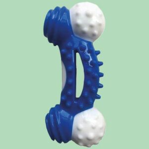 Os bicolore bleu et blanc Doogy 12cm