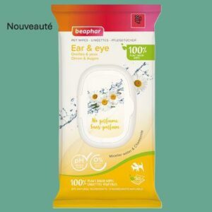 Lingettes oreilles et yeux Beaphar 100% végétales
