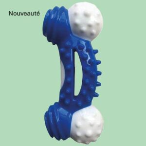 Os bicolore bleu et blanc Doogy 12cm