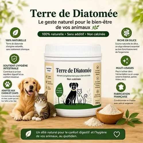 Terre de diatomée, La Phyto d'Anaïs, 1kg – Image 2